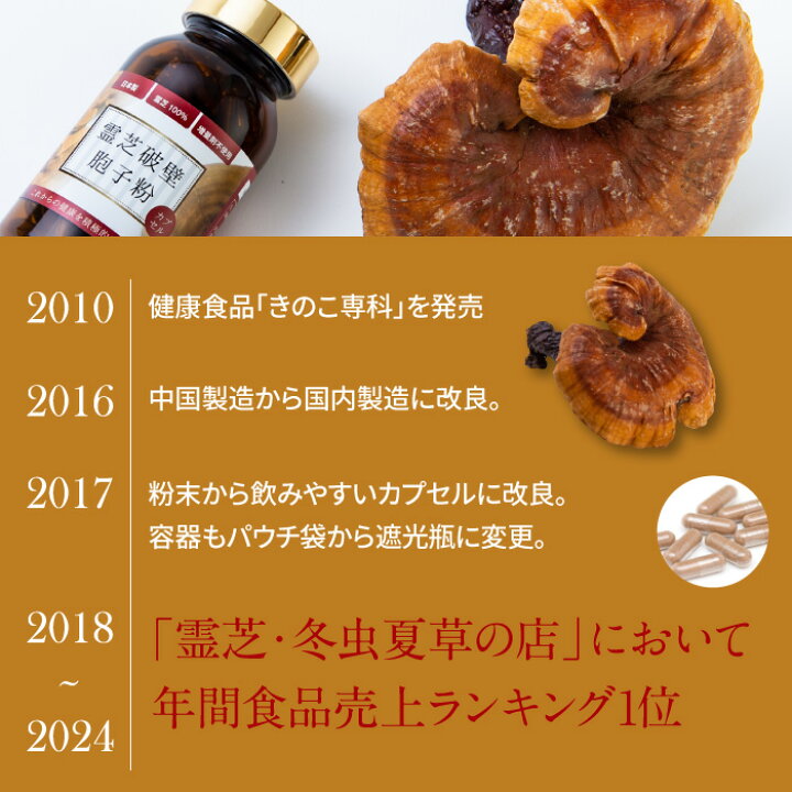 楽天市場】霊芝胞子粉 5個 セット 破壁霊芝胞子粉 霊芝 カプセル 約30 
