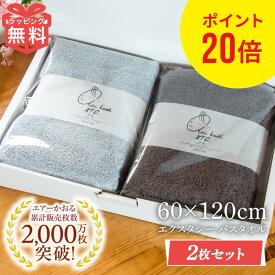 上田と女が吠える夜 で紹介！ エアーかおる バスタオル 2枚セット エクスタシー XTC 60×120cm 浅野撚糸 スーパーゼロ 日本製 タオル 吸水 速乾 部屋干し 軽量 おしゃれ ギフト プレゼント 内祝い 出産祝い 新生活 時短 福島 復興 父の日