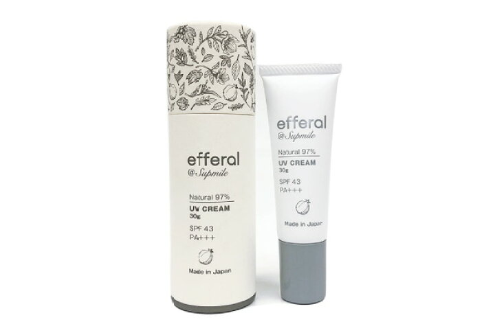 楽天市場 日焼け止め サプミーレ エフェラル ナチュラル Uv ケアクリーム 30g 化粧下地 無添加 オーガニック 正規品 Uvクリーム ベースメイク 天然 ノンケミカル 自然 オーガニックコスメ プレゼント ギフト 日本製 Supmile 実用的 おしゃれ 美容 珍しい 霊芝