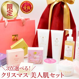 早割 クリスマス 美人肌 セット 2025 選べる コフレ ギフト クリスマスコフレ スキンケア 霊芝 冬虫夏草 コスメ 福袋 ラッピング プレゼント 女性 せっけん 固形石けん 洗顔石鹸 クレンジング ボディ パック クレンジング クリーム 保湿 日本製 コスメセット 化粧品