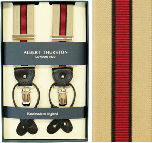 ALBERT THURSTON �A���o�[�g�T�[�X�g�� �T�X�y���_�[ �����Y Y�^ 2WAY �x�[�W��×���b�h×�u���b�N �X�g���C�v �p���� �T�[�X�g�� �u�����h �A���o�[�g�E�T�[�X�g�� �u���C�V�X �u���C�V�[�Y �a�m 