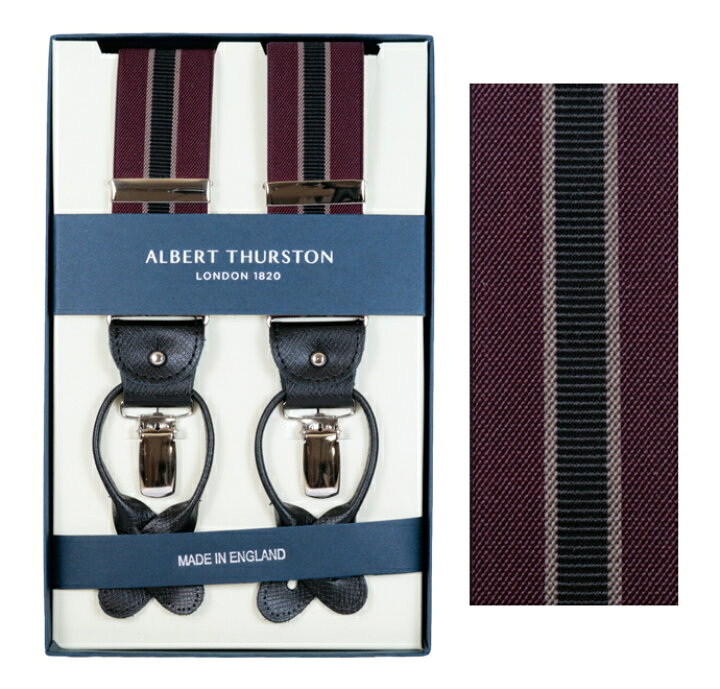 楽天市場】ALBERT THURSTON アルバートサーストン サスペンダー メンズ 