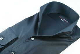 イタリアンスタンドカラーシャツ イタリアンカラーシャツ メンズ COSTA VARIO 黒 ブラック ツイル 長袖 日本製 スタンドカラー イタリアンカラー シャツ ワイシャツ ビジネスシャツ GTD33-005
