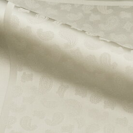 送料無料 ポケットチーフ シルク100％ シルクジャガード オフホワイト 白 ペズリー柄 イタリア製 チーフ フォーマル メンズ 男 男性 紳士 結婚式 披露宴 二次会 パーティ 衣裳 衣装 CD27-WHITE