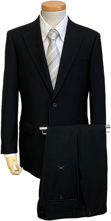 新品ブラックフォーマル 楽天市場】ウール100% 超黒 ブラック フォーマル ノッチラペル 2釦