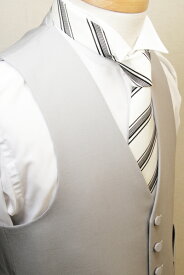 【日本製】【BB体E体】 モーニング用ベスト シルバーグレー メンズ モーニングコート モーニング フォーマルベスト ベスト グレー フォーマル チョッキ ジレ ウエストコート 結婚式 衣装 着こなし 男性用 V763