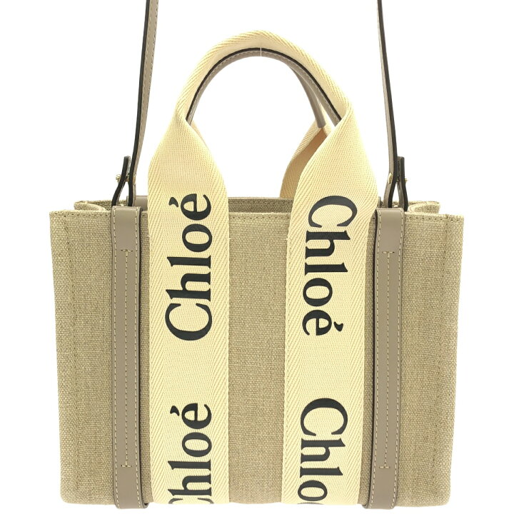 楽天市場】【中古・美品】 クロエ Chloe ウッディ スモール キャンバス 