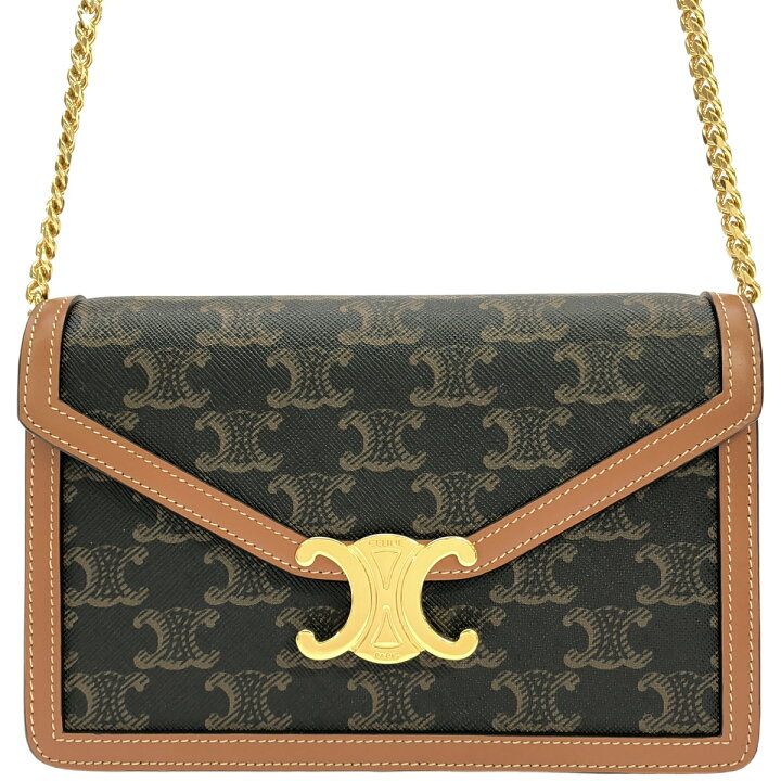 楽天市場】【中古】CELINE セリーヌ トリオンフ マーゴ チェーン  