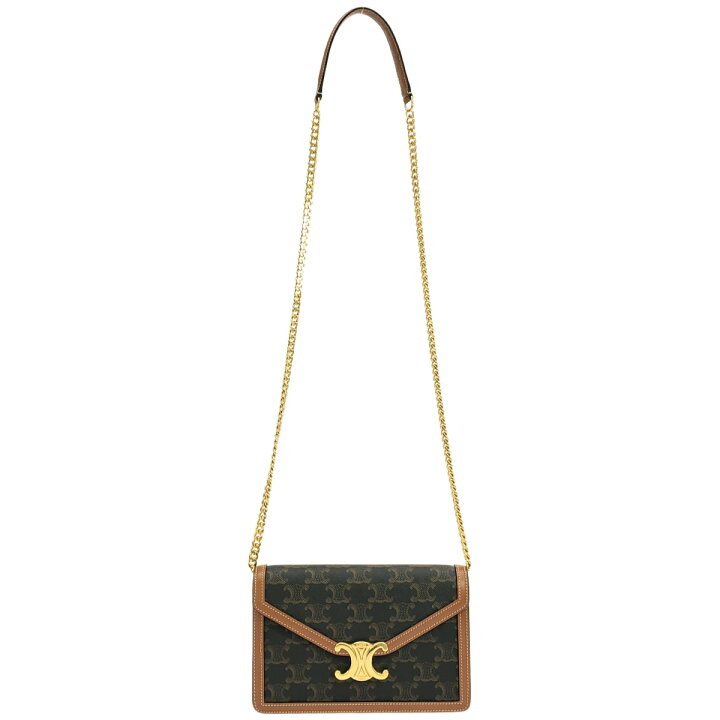 楽天市場】【中古】CELINE セリーヌ トリオンフ マーゴ チェーン 