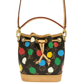 【中古】　ルイヴィトン　LOUIS VUITTON　ナノノエ　草間彌生　ドット　モノグラム　　コラボ　ショルダーバッグ　レディース