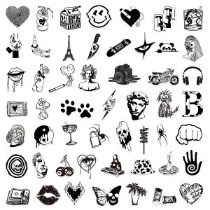 ステッカー 50枚セット 送料無料 携帯ケース用 キャリーバッグ用 パーティー 手帳 DIY シール プレゼント 子供 学生 大人 レディース ガールズ 文房具 可愛い オシャレ 2025 おしゃれ えいご 落