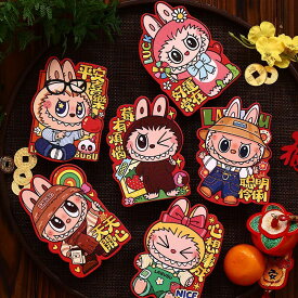 らぶぶ お年玉袋 ぽち袋セット 《午年 おきゅ〜料 お友達水引》 6柄×各1枚セットぽち袋 お年玉 午年 午 2026 令和8 2026年 封筒 お祝い お小遣い おこづかい ポチ袋 お車代 のし袋 お礼 お返し プレゼント ギフト あざらし アザラシ かわいい キャラクター マザーガーデン