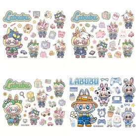 LABUBUステッカー A4SIZE 送料無料 携帯ケース用 キャリーバッグ用 パーティー 手帳 DIY シール プレゼント 子供 学生 大人 レディース ガールズ 文房具 可愛い オシャレ 2025 おしゃれ えいご 落書き日記 スマホカバーDIY 自転車 ボード 便利グッズ 手紙 写真ノート
