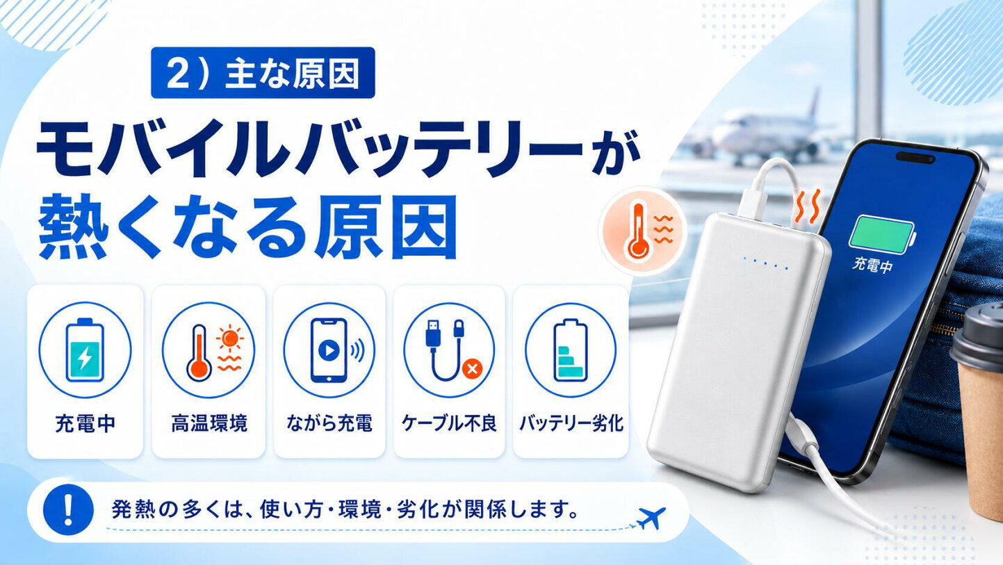 スマホ 充電 器 熱い
