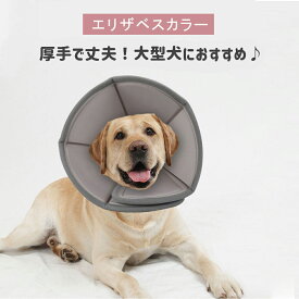 エリザベスカラー 【厚手タイプ】中型犬 大型犬 保護襟 エリザベス カラー 保護カバー ペット 猫 猫用カラー 中型犬 首輪 ペット用回復襟 4サイズ メガネコ【MEGANEKO】