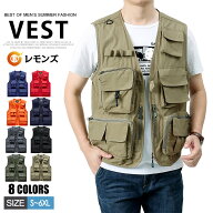 メッシュベスト ベスト メンズ 多機能ベスト 通気性 作業服 ワーク ベスト お釣り ベスト カメラマン 農…