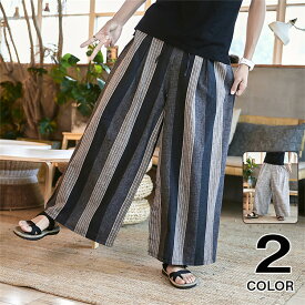 楽天市場 リネン パンツ 柄ライン メンズファッション の通販
