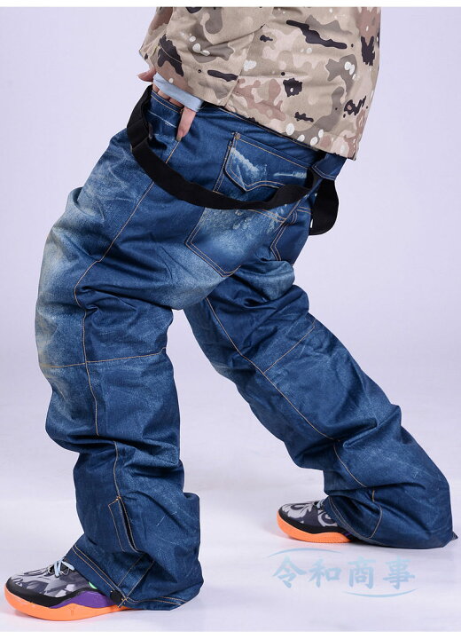 楽天市場】スノーボードウェア パンツ メンズ デニムパンツ  