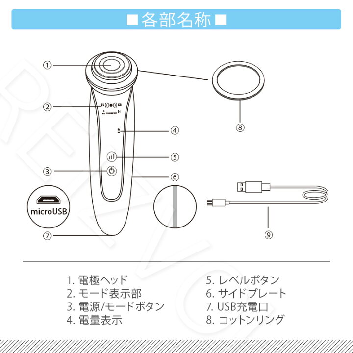楽天市場】RF美顔器 Shine（シャイン）美顔器 肌ケア 1台8役！自宅で 