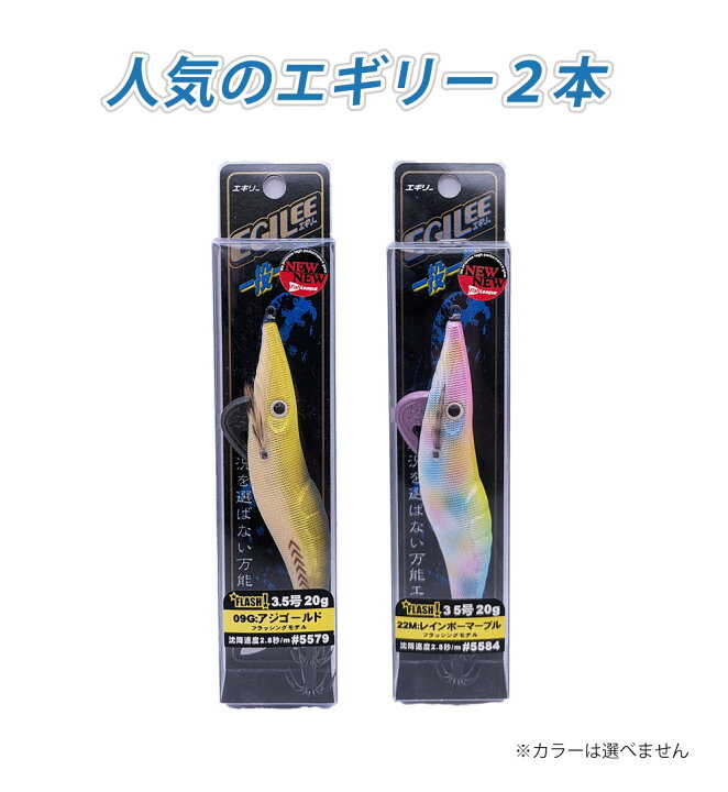 楽天市場】エギリー含むエギ5本セット 春秋 エギング必須アイテム 3号 