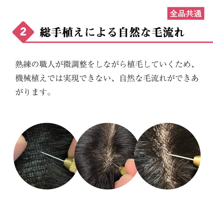 楽天市場】【返品OK】部分 ウィッグ 人毛100% 総手植え ミセス 自然 
