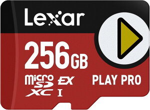 Lexar 256GB Play PRO microSD ExpressJ[h UHS-I C10 U3 V30 tHD 4K ő900/600MB/s [J[h Nintendo-Switch 2/ASUS ROG Ally/Steam DeckΉ Q[~O(LMSXPS0256G-BNNNU)