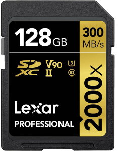 Lexar Professional 64GB SDXC 2000X UHS II ǂݎ 300mb  260mb 4K [J[h (LSD2000064G-BNNNG)