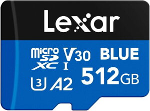 Lexar microSD�J�[�h 256GB�E512GB BLUE UHS-I U3 V30 A2 SDXC uhs 1 �h�ƃJ���� TF�J�[�h �ő�160MB/s 4K����Ή� Switch�Ή� �X�}�z �h���[�� �����������[�J�[�h �������[�J�[�h SD�A�_�v�^�[�t�� ���L�T�[����