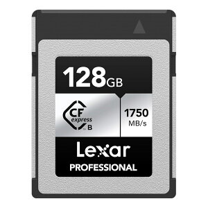 Lexar �����̔� ���K�i Professional CFexpress Type-B SILVER �ő�ǂݏo��1750MB/s �ő发������1300MB/s �������[�J�[�T�|�[�g�� �B�e���[�J�[�ۏ�10�N 128GB