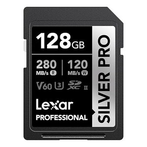 ���L�T�[�����̔� Lexar sd�J�[�h SDXC 128GB Professional �������[�J�[�h SILVER PRO UHS-II U3 V60 4K�ő�ǎ�280MB/s �ő发��120MB/s �������K�i �i�v�ۏ�
