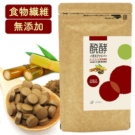 食物繊維サプリ 醗酵バガスファイバー 沖縄県産サトウキビの食物繊維 300粒(1ヶ月分) 無添加 添加物不使用 サプリメント ファイバー 発酵バガス 不溶性食物繊維 水溶性食物繊維 オリゴ糖 ポリフェノール ダイエット