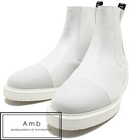 Amb Ambassadors of minimalism アンバサダーズオブミニマリズムWAIN ハイカットスニーカー ホワイト レディース レザー スニーカー ポルトガル製