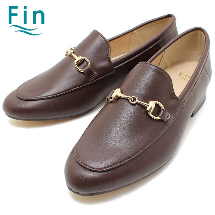 楽天市場】Fin フィン 05-9256 低反発スポンジ入りビットローファー 