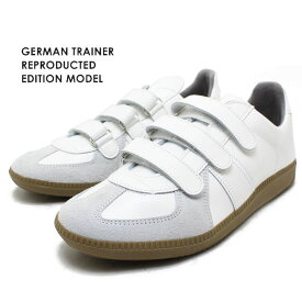 GERMAN TRAINER ＃1193 ホワイト ジャーマントレーナー レザースニーカー スロバキア製 大人スニーカー 本革 BW SOLE