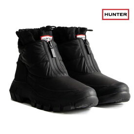 【最大P15倍！要エントリー】国内正規品 HUNTER ハンター メンズ イントレピッド ジップ アンクル スノーブーツ MENS INTREPID ANKLE ZIP SNOW BOOT 防寒 スノーブーツ MFS6000WWU