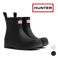 国内正規品 HUNTER ハンター レディース プレイ ショート トランスルーセント ソール ブーツ 防水 レイン…
