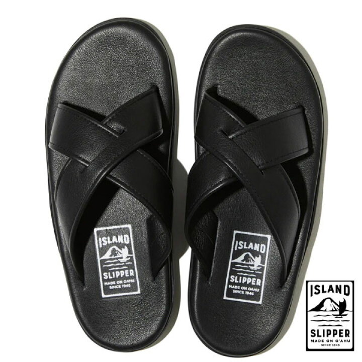 楽天市場】アイランドスリッパ Island Slipper PB223 レザーブラック 