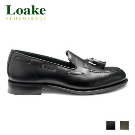 Loake England ローク RUSSELL ラッセル カーフレザー スエード タッセルローファー スリッポン ハンドメイド 1880 クラシック 英国製 本革 メンズ Fフィット 3E相当 レザーソール RUSB/BMRUSDKSR