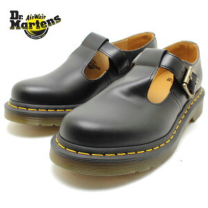 Dr.Martens hN^[}[` POLLEY T-BAR SHOE 14852001 BLACK To[ Xgbv