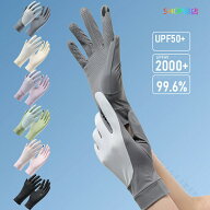 グローブ レディース 両手用 uv 接触冷感 スマホ対応 滑り止め サイクリンググローブ トレッキンググロー…