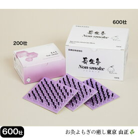 【長生灸 ノンスモークレギュラー600壮入】 山正