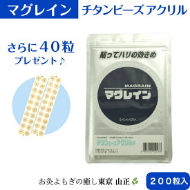 マグレイン チタン ビーズ アクリル【計240粒】阪村研究所