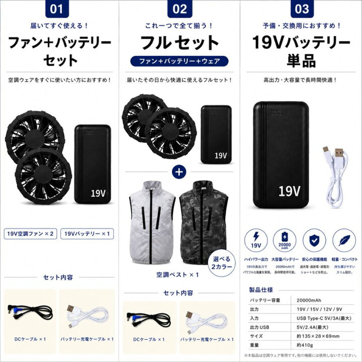 楽天市場】【2026最新 50V×47800mAh】 空調ファン 9枚羽 ファン 