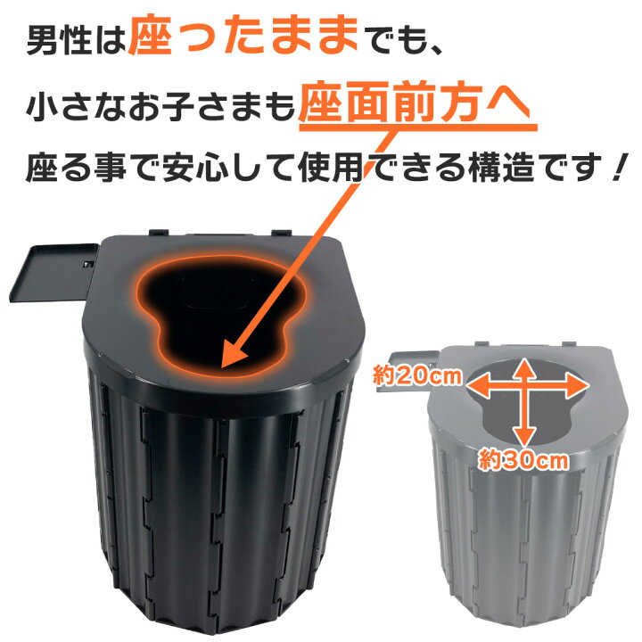 楽天市場】【4/1限定最大50%OFFクーポン☆】 Re:Gear 簡易トイレ 