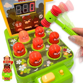 もぐら たたきゲーム ハンマー付き セット 景品〔 祭り/イベント/子供会/露天/縁日 〕モグラ ハンマー 叩き 光る 安全設計