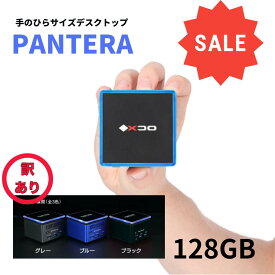 （訳あり）【手のひらサイズのデスクトップ】ポケットに入る世界最小級PC Pantera 128GB パソコン 小さい 持ち運び 人気モデル ミニマリスト Windows10