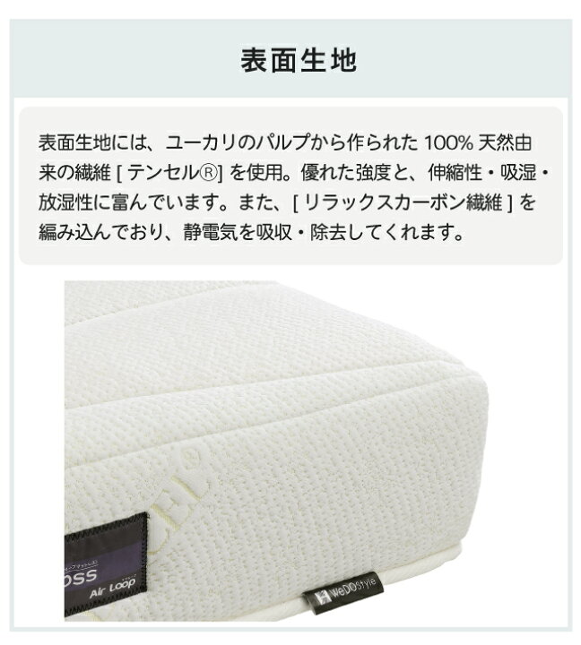 楽天市場】【開梱設置無料】＼ポイント16倍!／ マットレス エアループ 
