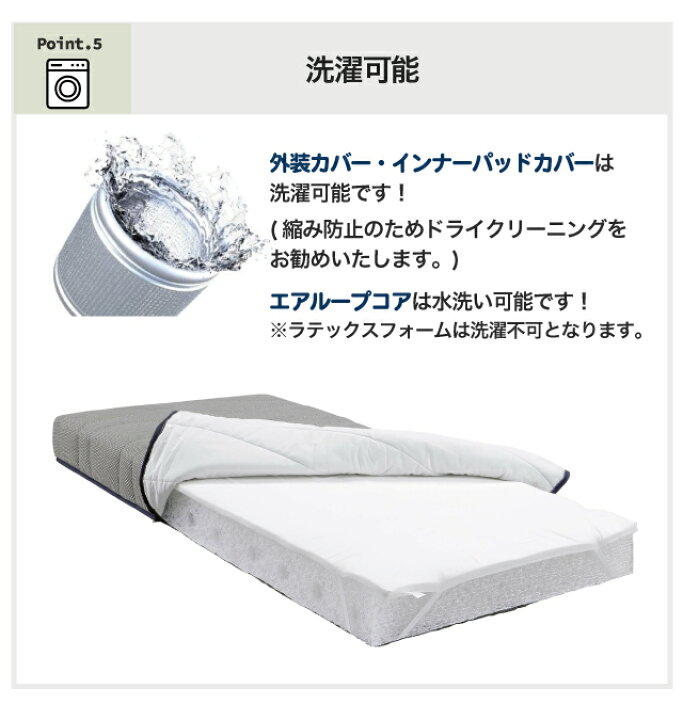 楽天市場】【開梱設置無料】＼ポイント16倍!／ マットレス エアループ 