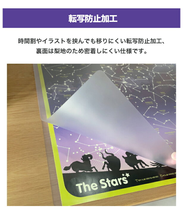 楽天市場】暗くなると光る！ スター＆ワールド デスクマット 裏面世界 