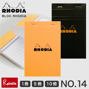 fBA RHODIA ubNfBA No.14 (11×17cm) Pi 5Zbg 10Zbg IW ubN 5mm Jo[ ubN  [  tX y[֑Ήzs
